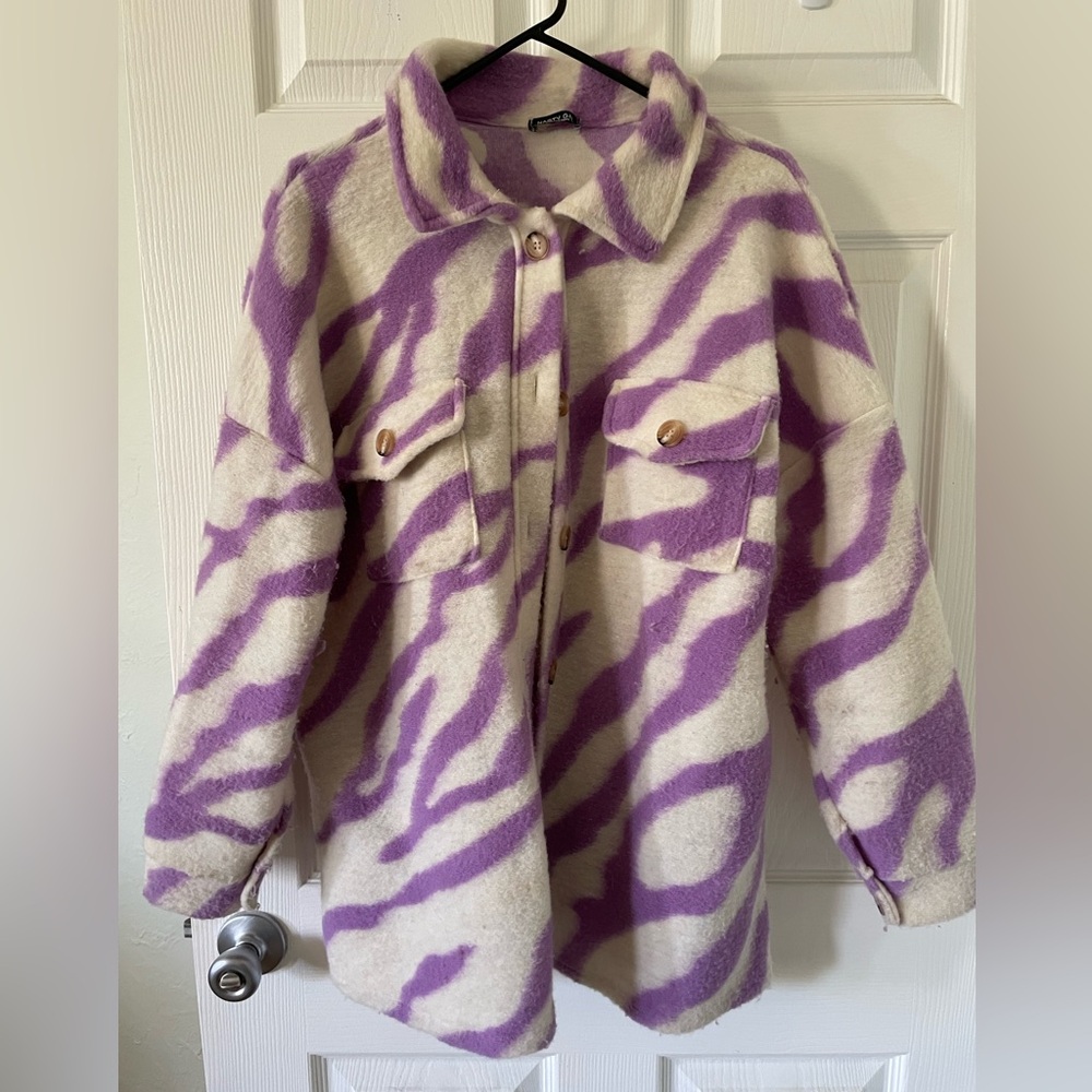 Nasty Gal Zebra Printed Shacket